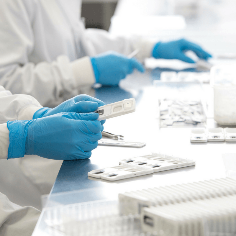 Manufacturing fingerprint drug test cartridge