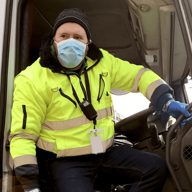 Truck Driver Social Distancing Pandemi