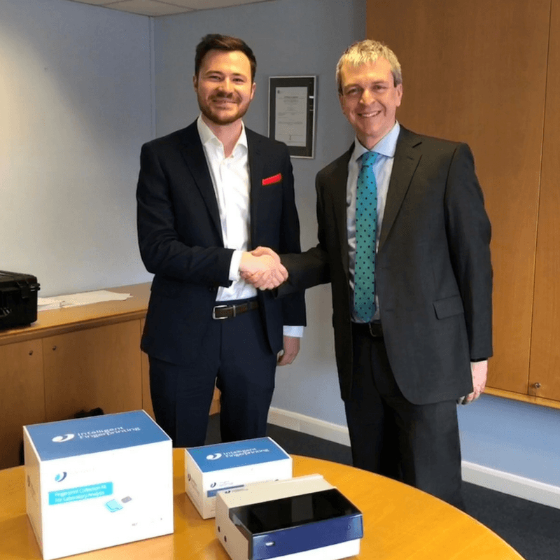 Intelligent Fingerprinting announces UK distribution agreement with SureScreen